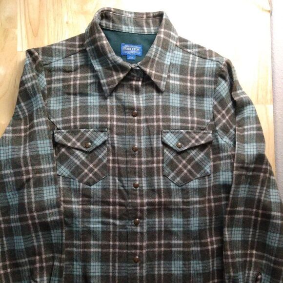 Pendleton Tops - Vintage Pendleton Wool Flannel Western Button Down Shirt